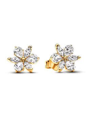 Gold Stud Earrings - Sparkling Herbarium